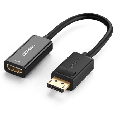 UGREEN MM137 DisplayPort kábel, dugó- 4K HDMI, aljzat, adapter, fekete (40363)