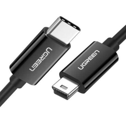 UGREEN US242 USB-C - miniUSB kábel 1m fekete (50445)