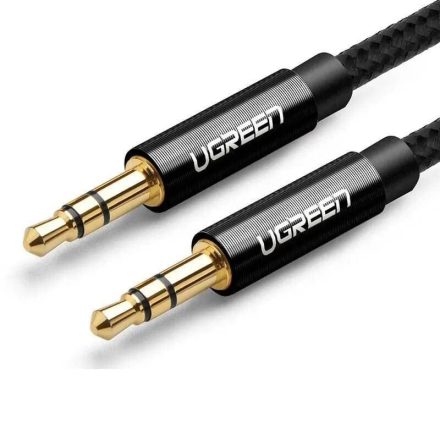 UGREEN AUX mini jack kábel 3.5mm 1m fekete (50361)