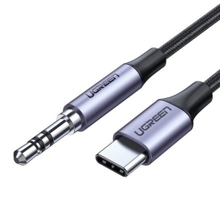 UGREEN AV143 Jack 3,5 mm - USB-C AUX kábel 1m fekete-szürke (30633)