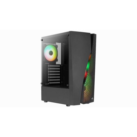 Aerocool Wave (Wave-G-BK-v3) táp nélküli ablakos ház fekete (ACCM-PV35143.11).