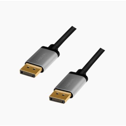 Logilink DisplayPort kábel DP/M-DP/M 4K/60 Hz feketeszürke 1m (CDA0100)