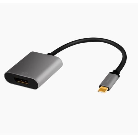 Logilink USB 3.2 Gen1 Type-C adapter, C/M DP/F, 4K, alu, 0,15m (CUA0102)