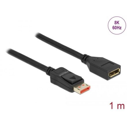 Delock DisplayPort bővítőkábel 8K 60Hz 1m (87070)