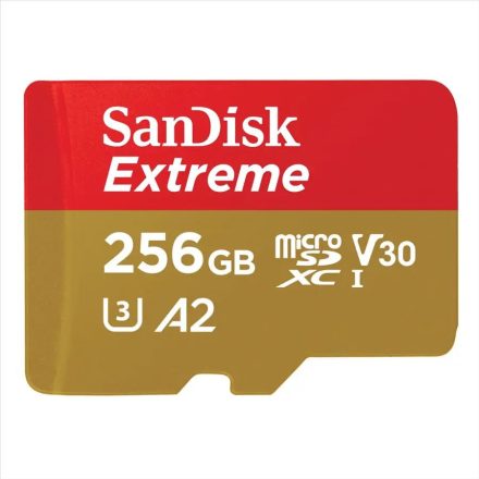 256GB Sandisk Extreme SDXC A2 C10 V30 UHS-I U3 (SDSQXAV-256G-GN6MA / 121587)