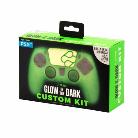 FR-TEC Glow in the Dark PS5 kontroller gumiborítás és analóg kupak (FT0036)