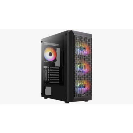 AeroCool Beam-G-BK-V2 táp nélküli ablakos ház fekete (ACCM-PV37043.11)