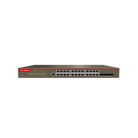 IP-COM 24x 10/100/1000 + 4x SFP vezérelhető switch (G5328X)