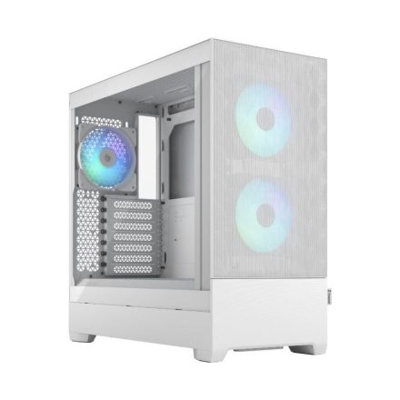 Fractal Design Pop Air táp nélküli ablakos ház RGB White TG Clear Tint - fehér (FD-C-POR1A-01)