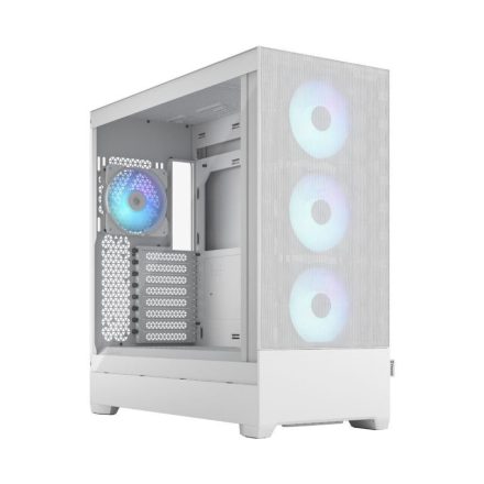 Fractal Design Pop XL Air táp nélküli ablakos ház RGB White TG Clear - fehér (FD-C-POR1X-01)