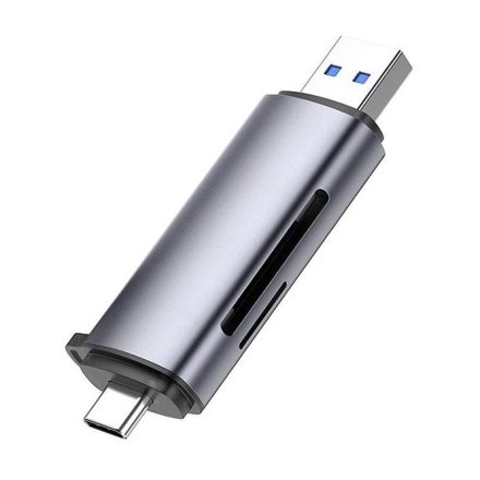 UGREEN USB A/C adapter SD/microSD kártyaolvasó szürke (50706)