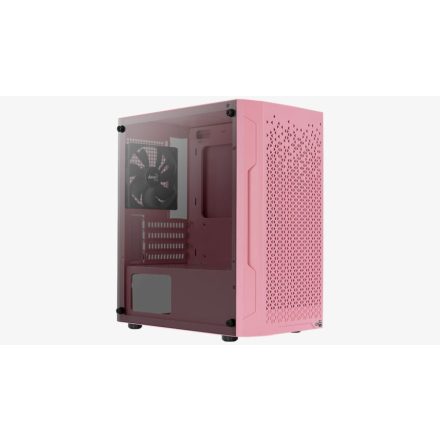 Aerocool Trinity Mini-G-PK-v1 Pink táp nélküli ablakos Micro ATX ház rózsaszín (ACCS-PV32013.P1)