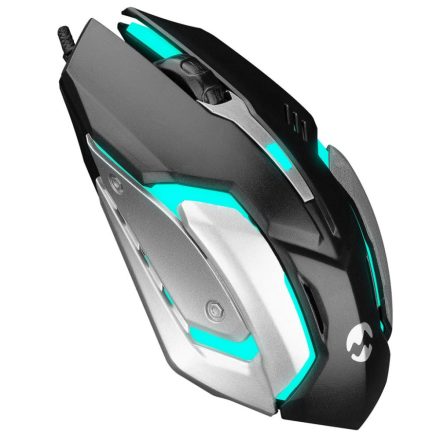 Everest SM-G72 Gaming egér fekete-ezüst (24123)