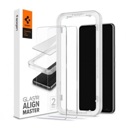 Spigen AlignMaster GLAS.tR Samsung Galaxy A53 5G Tempered kijelzővédő fólia 2db (AGL04306)