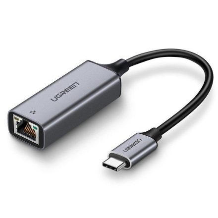 UGREEN RJ45 USB-C– Gigabit Ethernet alumínium adapter szürke (50737)