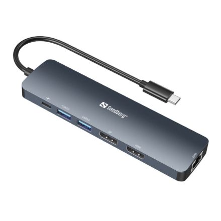 Sandberg USB-C 8K Display Dock notebook dokkoló (136-43)