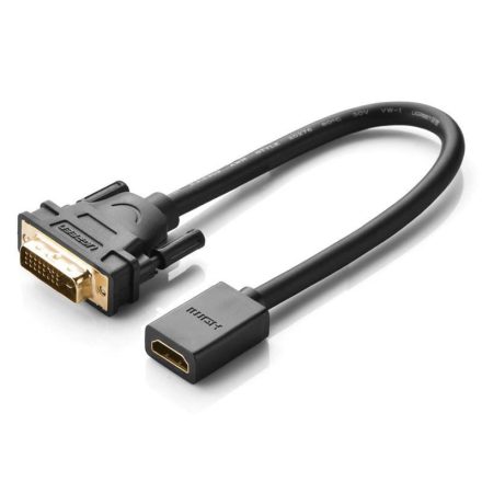 UGREEN 20118 DVI-HDMI adapter 15 cm fekete (20118 )