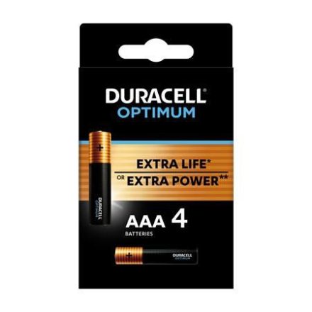 Duracell Optimum mini ceruzaelem AAA 4db (10PP110016)