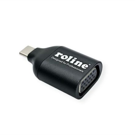 Roline USB Type-C - VGA adapter fekete (12.03.3228-10)