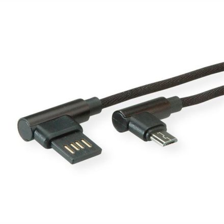 Roline USB-A 2.0 --> USB micro B összekötő kábel 1.8m (11.02.8721-10)