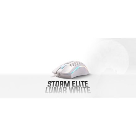 Redragon Storm Elite Lunar egér fehér (M988W-RGB)