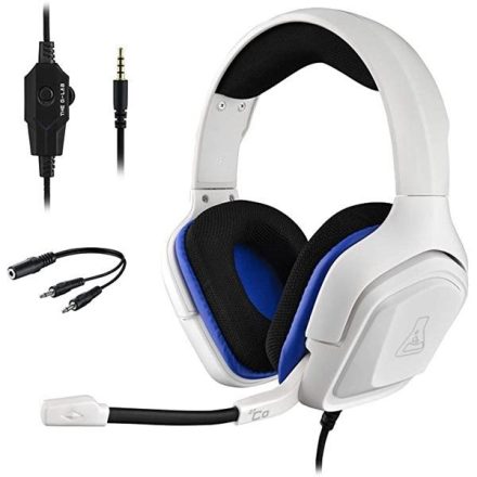 The G-Lab KORP COBALT W gaming headset fehér