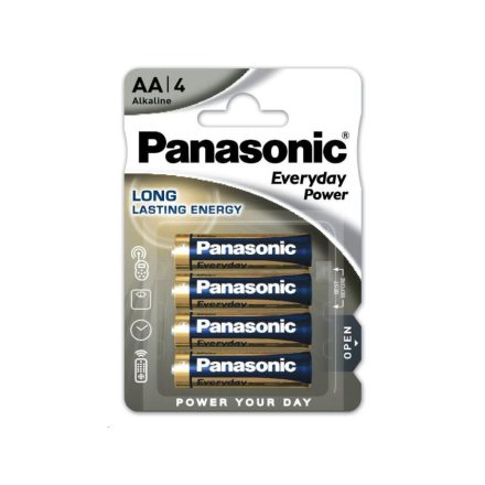 Panasonic 1.5V Alkáli AA ceruza elem Everyday Power (4db / csomag) (LR6EPS/4BP)