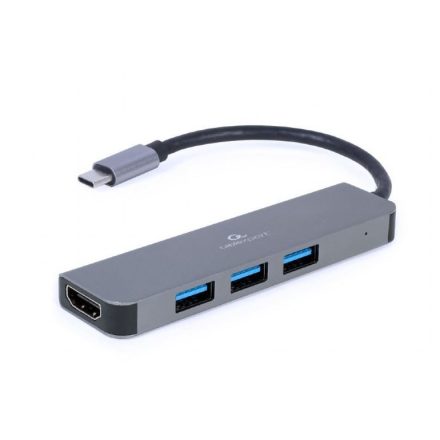 Gembird Multi Port Adapter USB Type C 2in1 USB hub (A-CM-COMBO2-01)