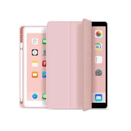 Haffner Apple iPad Air 4/Air 5 10.9 on/off funkcióval  Pencil tartóval védőtok pink (FN0336)