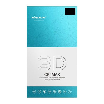 NILLKIN CP+MAX képernyővédő üveg (3D, full cover, íves, karcálló, UV szűrés, 0.33mm, 9H) FEKETE [Xiaomi Mi 11 5G]