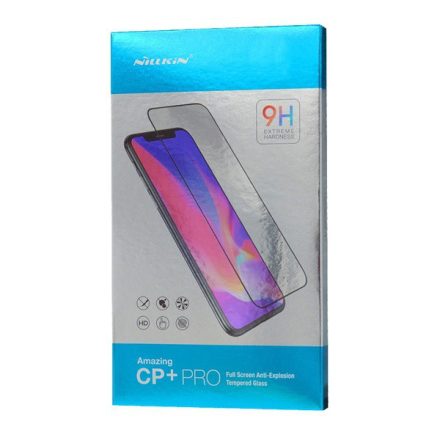 NILLKIN CP+ PRO képernyővédő üveg (2.5D kerekített szél, íves, full glue, karcálló, UV szűrés, 0.33mm, 9H) FEKETE [Samsung Galaxy A42 5G ...