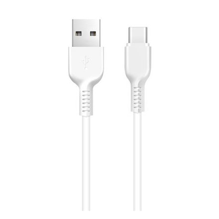 HOCO X20 adatkábel és töltő (USB - Type-C, gyorstöltés támogatás, 200cm, törésgátló) FEHÉR (X20_TYPE-C_2M_W)