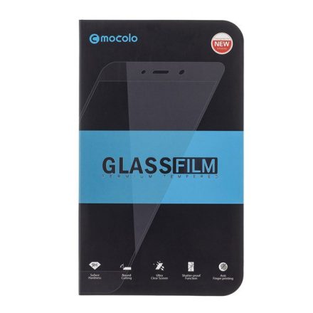 MOCOLO képernyővédő üveg (2.5D full glue, íves, teljes felületén tapad, karcálló, 0.3mm, 9H) FEKETE [Samsung Galaxy A12 (SM-A125F / ...