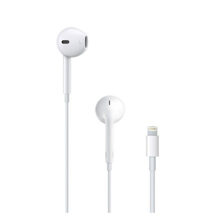 APPLE fülhallgató SZTEREO (lightning 8pin, mikrofon, felvevő gomb, hangerőszabályzó) FEHÉR (MMTN2ZM/A / MMTN2AM/A)