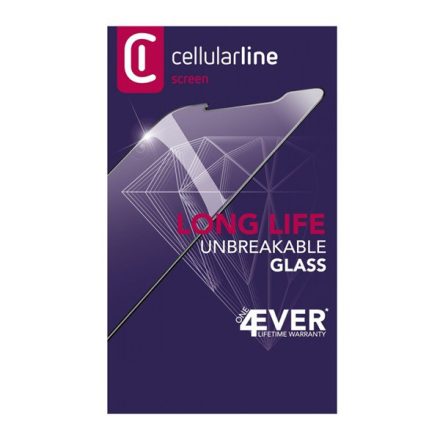 CELLULARLINE LONG LIFE képernyővédő üveg (3D full cover, íves, extra karcálló, ultravékony, 0.2 mm, 9H) FEKETE [Apple iPhone 13 Pro Max]