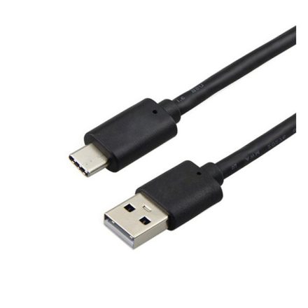 Adatkábel és töltő (USB - Type-C, gyorstöltés támogatás, 100cm) FEKETE