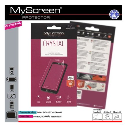 MYSCREEN CRYSTAL képernyővédő fólia (3H) ÁTLÁTSZÓ [Samsung Galaxy S3 mini VE (GT-I8200)]