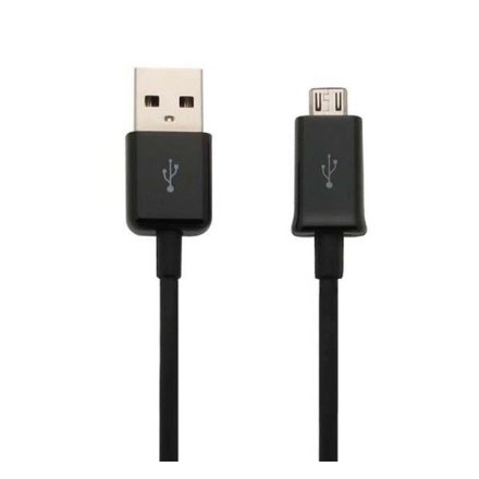 SAMSUNG adatkábel és töltő (USB - microUSB, 150cm) FEKETE (ECB-DU4EBEG)