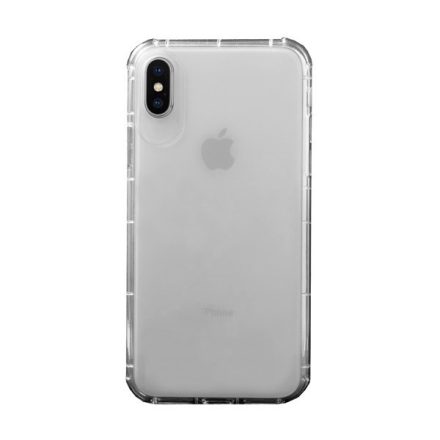 Szilikon telefonvédő (közepesen ütésálló, légpárnás keret) ÁTLÁTSZÓ [Apple iPhone XS 5.8]