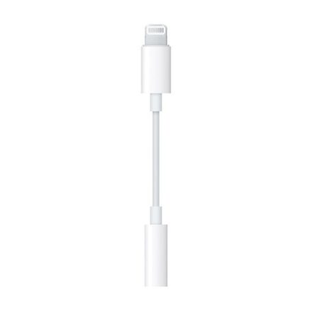 Adapter kábel (3.5mm jack aljzat - lightning 8pin) FEHÉR