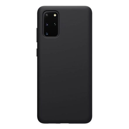 NILLKIN FLEX PURE szilikon telefonvédő (ultravékony, környezetbarát, mikrofiber plüss belső, matt) FEKETE [Samsung Galaxy S20 Plus 5G ...