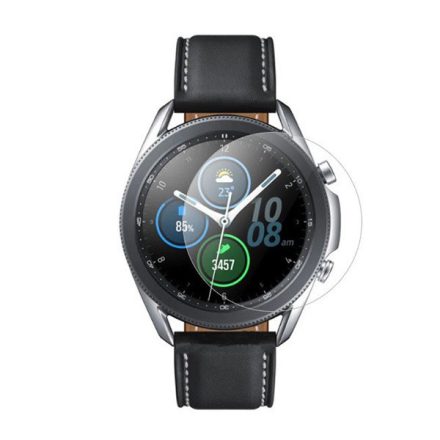 Kijelzővédő üveg (2.5D, lekerekített szél, karcálló, 9H) ÁTLÁTSZÓ [Samsung Galaxy Watch 3 41mm (SM-R850)]