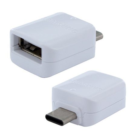 SAMSUNG adapter (USB - Type-C, adatátvitel, OTG) FEHÉR (EE-UN930BWE / GH98-40216A)