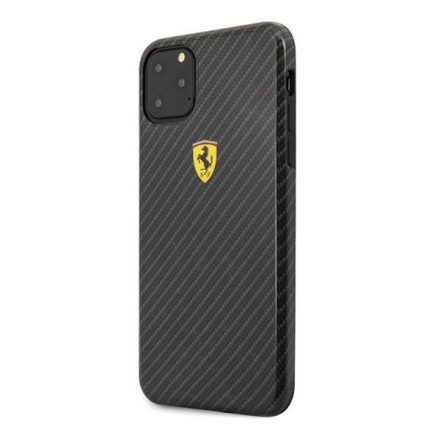 CG MOBILE Ferrari Scuderia műanyag telefonvédő (karbon minta) FEKETE [Apple iPhone 11 Pro Max]