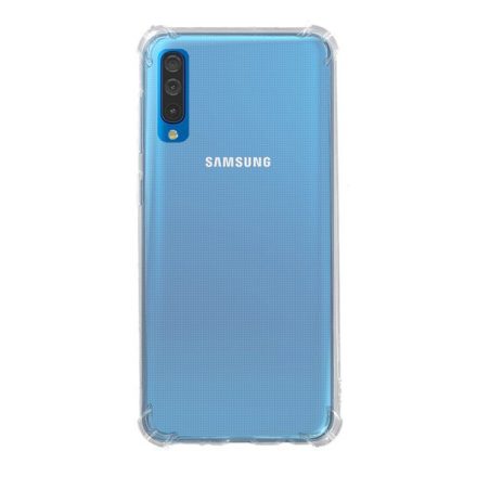 Szilikon telefonvédő (közepesen ütésálló, légpárnás sarok) ÁTLÁTSZÓ [Samsung Galaxy A50s (SM-A507F)]