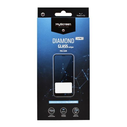 MYSCREEN DIAMOND GLASS LITE EDGE képernyővédő üveg (2.5D full glue, íves, karcálló, 0.33 mm, 9H) FEKETE [Samsung Galaxy A52s 5G (SM-A528)]