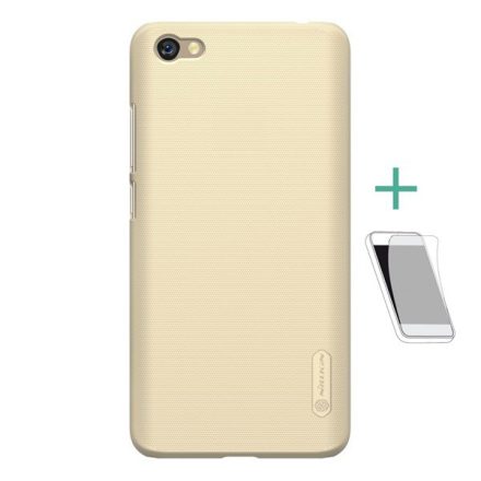 NILLKIN SUPER FROSTED műanyag telefonvédő (gumírozott, érdes felület + képernyővédő fólia) ARANY [Xiaomi Redmi Note 5A]