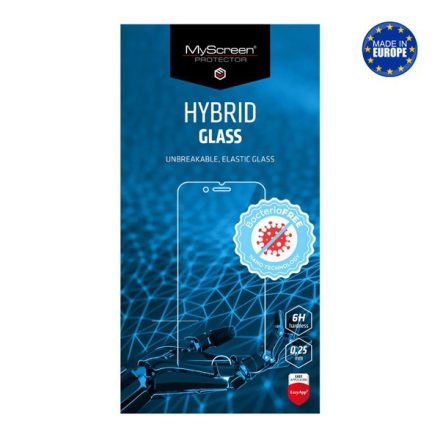 MYSCREEN DIAMOND HYBRIDGLASS BacteriaFREE képernyővédő üveg (flexibilis, antibakteriális, 3H, NEM íves) ÁTLÁTSZÓ [Samsung Galaxy A12 ...