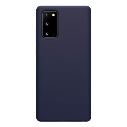 NILLKIN FLEX PURE szilikon telefonvédő (ultravékony, környezetbarát, mikrofiber plüss belső, matt) SÖTÉTKÉK [Samsung Galaxy Note 20 ...