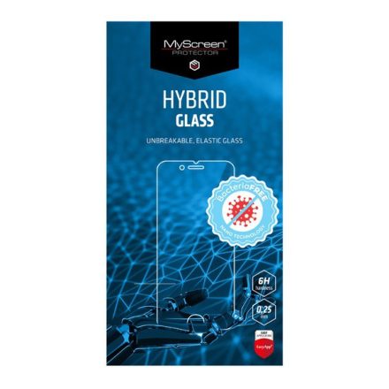 MYSCREEN DIAMOND HYBRIDGLASS BacteriaFREE képernyővédő üveg (flexibilis, antibakteriális, 3H, NEM íves) ÁTLÁTSZÓ [Samsung Galaxy A72 5G ...